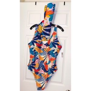 NWT One Piece Swimsuit & Towel